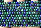 CAZ45 15 inches 4mm round azurite malachite beads wholesale