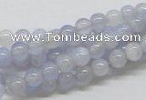 CBC01 15.5 inches 6mm round blue chalcedony beads wholesale
