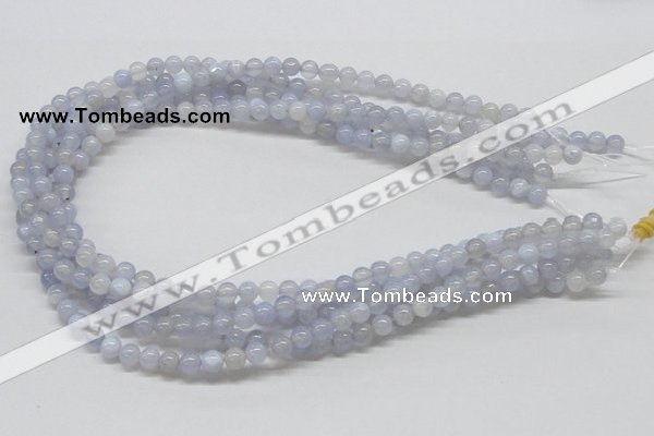 CBC01 15.5 inches 6mm round blue chalcedony beads wholesale