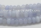 CBC04 15.5 inches 4*8mm rondelle  blue chalcedony beads wholesale