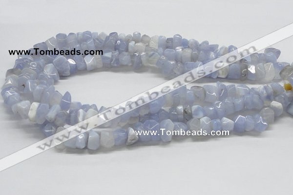 CBC06 15.5 inches 12mm blue chalcedony chips beads wholesale