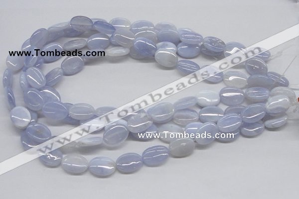 CBC10 15.5 inches 13*18mm oval blue chalcedony beads wholesale