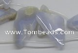 CBC15 15.5 inches freeform blue chalcedony beads wholesale