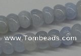 CBC20 15.5 inches 4*6mm rondelle blue chalcedony beads wholesale