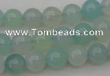 CBC203 15.5 inches 10mm round ocean blue chalcedony beads