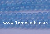 CBC250 15.5 inches 4mm A grade round ocean blue chalcedony beads