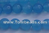 CBC252 15.5 inches 8mm A grade round ocean blue chalcedony beads