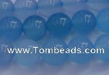 CBC253 15.5 inches 10mm A grade round ocean blue chalcedony beads