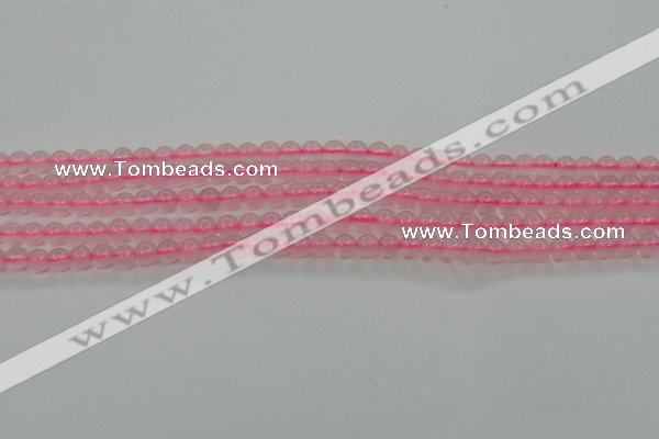 CBC300 15.5 inches 4mm round pink chalcedony beads wholesale