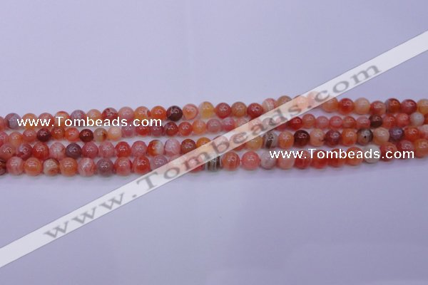 CBC400 15.5 inches 4mm A grade round orange chalcedony beads