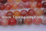 CBC401 15.5 inches 6mm A grade round orange chalcedony beads