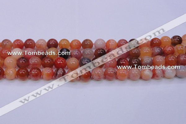 CBC405 15.5 inches 14mm A grade round orange chalcedony beads