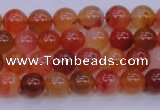 CBC410 15.5 inches 4mm AA grade round orange chalcedony beads