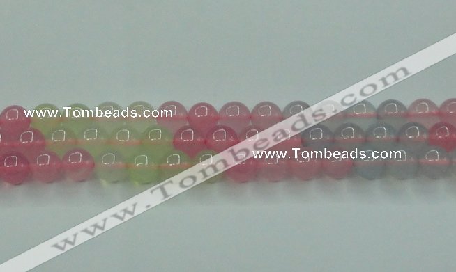 CBC423 15.5 inches 10mm round mixed chalcedony beads wholesale