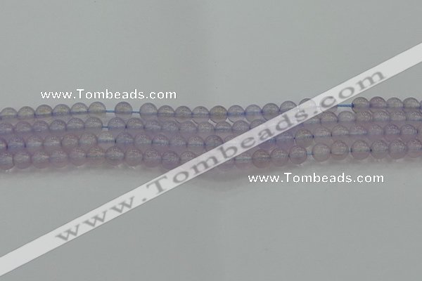 CBC430 15.5 inches 6mm round purple chalcedony beads wholesale