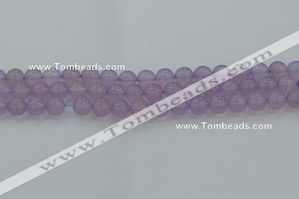 CBC432 15.5 inches 10mm round purple chalcedony beads wholesale