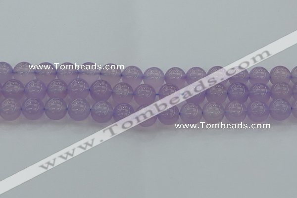 CBC433 15.5 inches 12mm round purple chalcedony beads wholesale