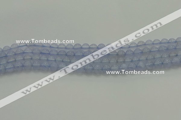 CBC451 15.5 inches 6mm round blue chalcedony beads wholesale