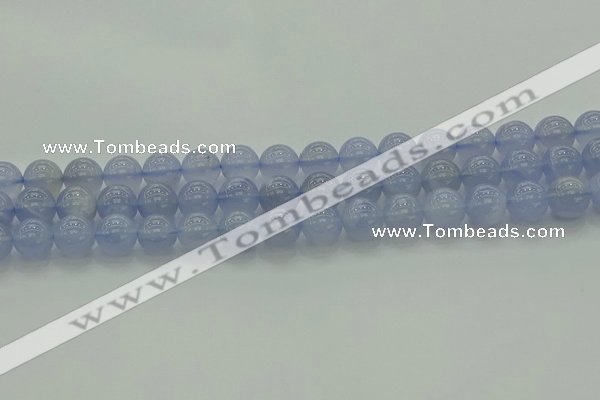 CBC453 15.5 inches 10mm round blue chalcedony beads wholesale