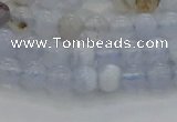 CBC460 15.5 inches 4mm round blue chalcedony gemstone beads