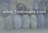 CBC466 15.5 inches 6*10mm faceted rondelle blue chalcedony beads