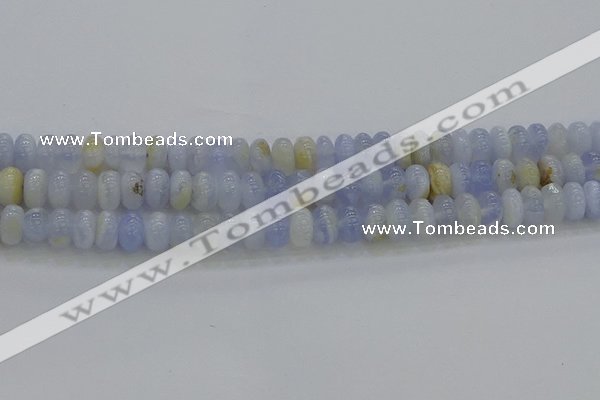 CBC471 15.5 inches 5*8mm rondelle blue chalcedony beads