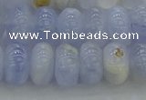 CBC472 15.5 inches 6*10mm rondelle blue chalcedony beads