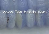 CBC474 15.5 inches 8*14mm rondelle blue chalcedony beads