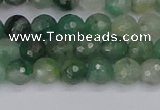 CBC700 15.5 inches 4mm faceted round African green chalcedony beads