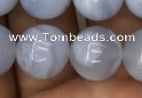 CBC714 15.5 inches 12mm round blue chalcedony beads wholesale