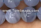 CBC723 15.5 inches 12mm round blue chalcedony gemstone beads