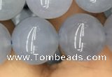 CBC735 15.5 inches 14mm round blue chalcedony beads wholesale