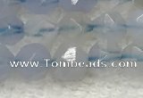 CBC740 15.5 inches 6mm faceted nuggets blue chalcedony beads