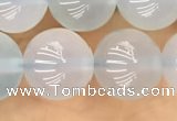 CBC812 15.5 inches 10mm round blue chalcedony gemstone beads