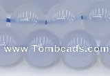 CBC818 15.5 inches 10mm round blue chalcedony gemstone beads