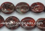 CBD06 15.5 inches 20mm flat round brecciated jasper gemstone beads