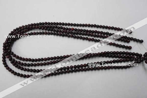 CBD150 15.5 inches 4mm round Chinese brecciated jasper beads