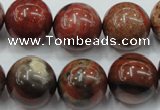 CBD24 15.5 inches 17mm round brecciated jasper gemstone beads