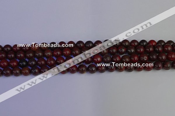 CBD352 15.5 inches 8mm round poppy jasper beads wholesale