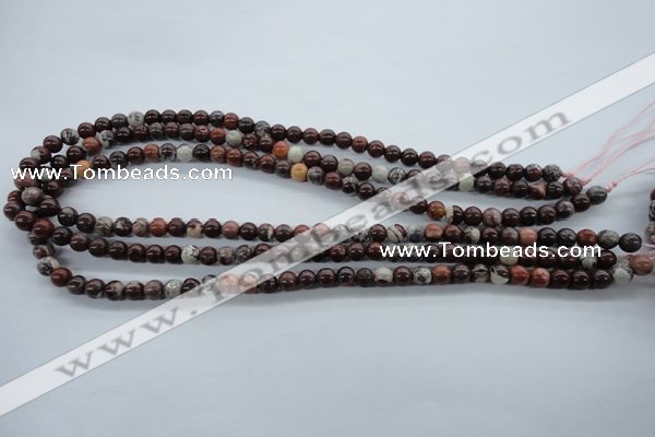 CBD60 15.5 inches 6mm round brecciated jasper gemstone beads