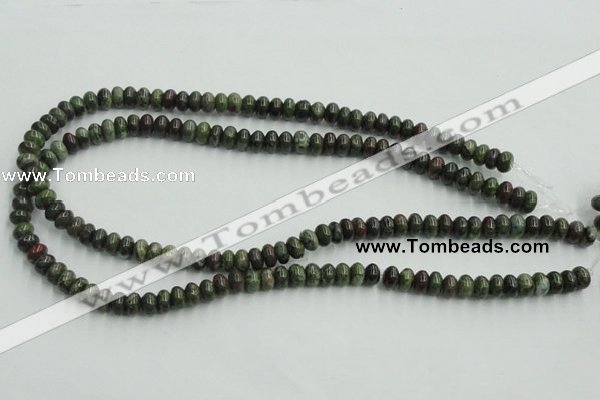 CBG03 15.5 inches 5*8mm rondelle bronze green gemstone beads