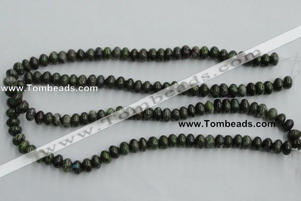 CBG04 15.5 inches 6*10mm rondelle bronze green gemstone beads