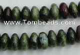 CBG05 15.5 inches 6*12mm rondelle bronze green gemstone beads