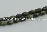 CBG06 15.5 inches 4*6mm rice bronze green gemstone beads wholesale