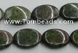 CBG15 15.5 inches 15*20mm oval bronze green gemstone beads wholesale