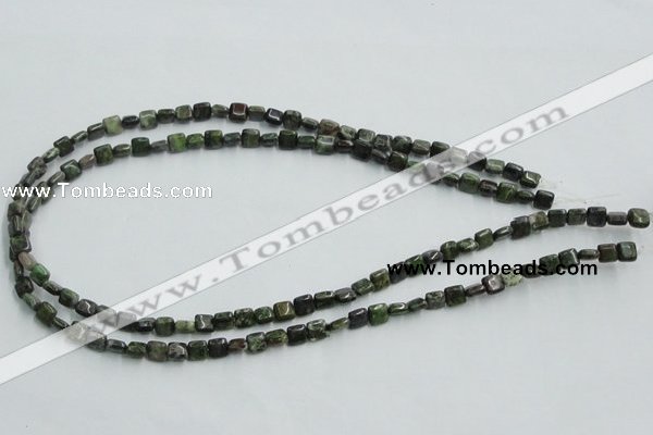 CBG16 15.5 inches 6*6mm square bronze green gemstone beads wholesale