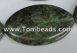 CBG34 15.5 inches 30*50mm marquise bronze green gemstone beads