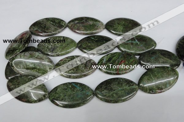 CBG34 15.5 inches 30*50mm marquise bronze green gemstone beads