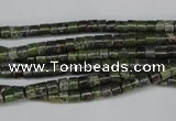 CBG74 15.5 inches 3*4mm heishi bronze green gemstone beads