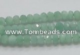 CBJ01 15.5 inches 4*6mm faceted rondelle jade beads wholesale